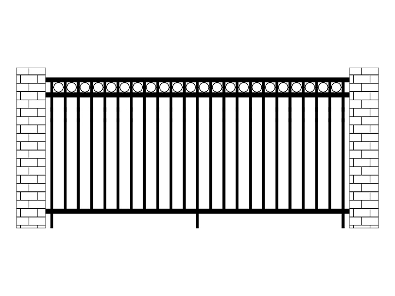 小區(qū)鋅鋼圍欄圖片2