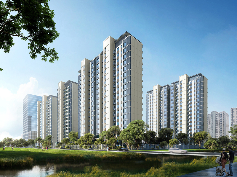 揚州璀璨鉑灣小區項目定制空調欄桿、百葉窗產品